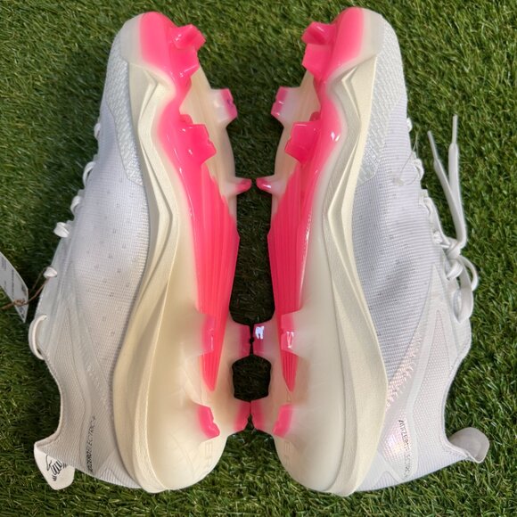 Adidas Baseball Cleats Adizero Electric+ TPU White Pink IF8488 Mens Size 12 NEW - Picture 6 of 9
